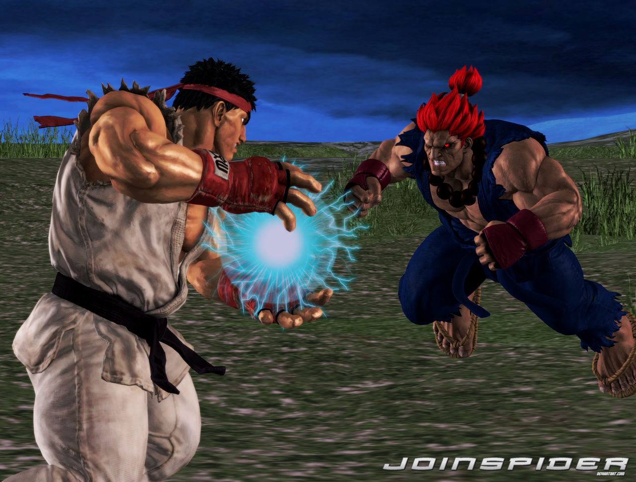 Akuma Ryu Rivalry Ryu vs Akuma by JoinSpider on DeviantArt