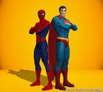 Spider-Man and Superman by JoinSpider