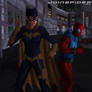 Batgirl and Scarlet Spider