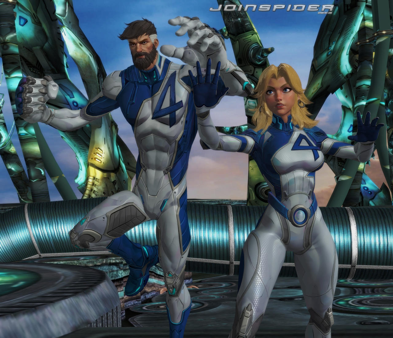 Reed and Sue by JoinSpider on DeviantArt
