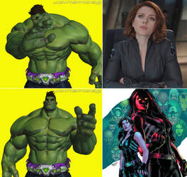 Hulk Love Betty Ross/Red She-Hulk, Not Black Widow