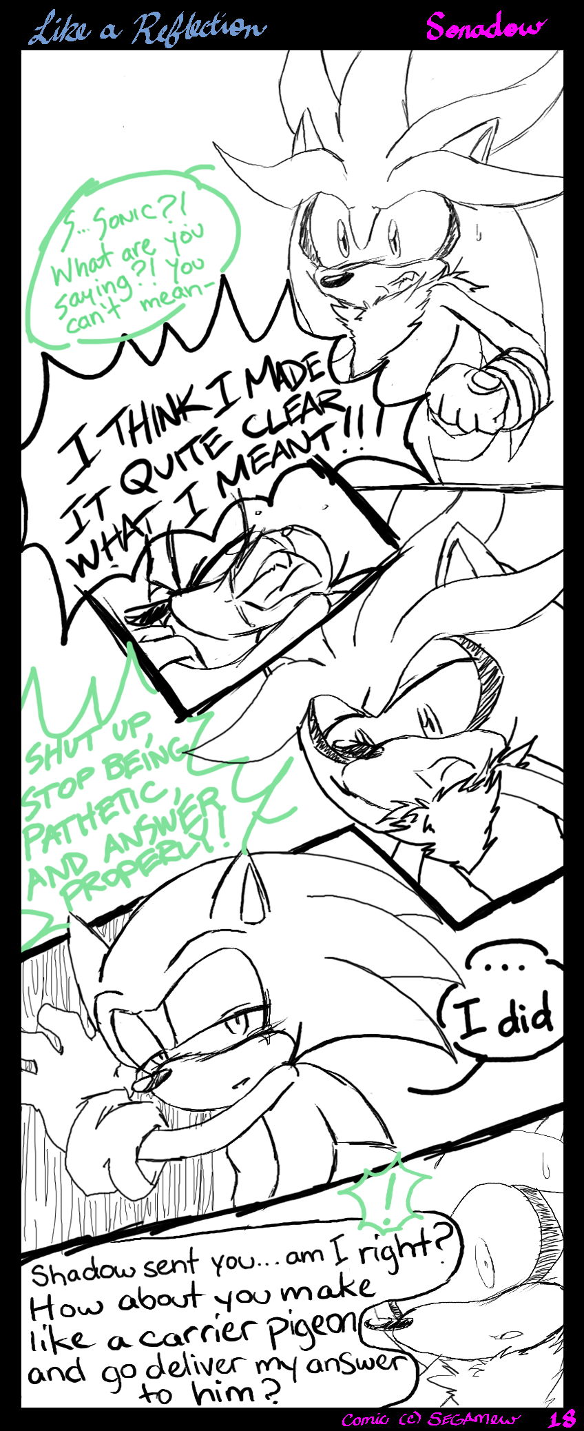 Sonadow:. Reflection Pg. 13 by SEGAMew on DeviantArt