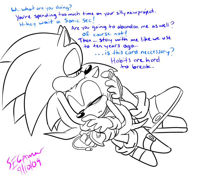 Classic Sonic X Modern Sonic - Sonic Yaoi fan Art (38353874) - fanpop