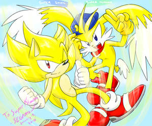 .:AT:. Super Sonic and Klonoa by SEGAMew