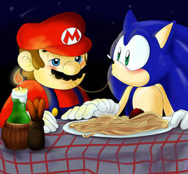 .:SonMario:. Bella Notte by SEGAMew