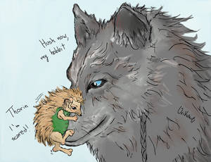 Thorin and Bilbo - Animal AU 2