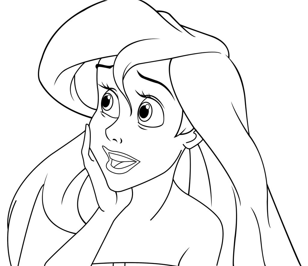 Comment Colorier Princesse Disney Ariel. How to Draw Disney Ariel Princess  