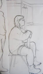 Close up of a life drawing