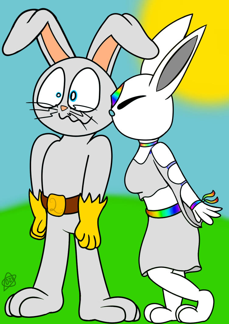 Do Rabbits Kiss Humans Rabbit kiss by ozieluniverse on DeviantArt