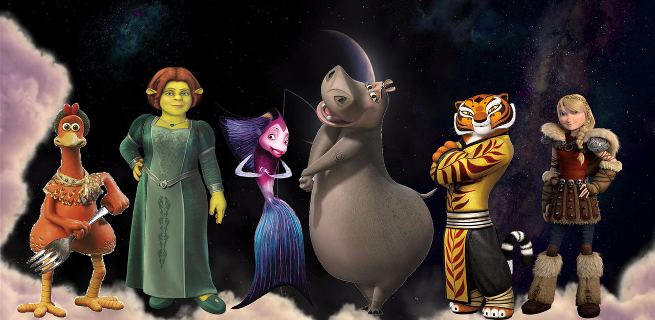 Dreamworks Female characters by aaronhardy523 on DeviantArt