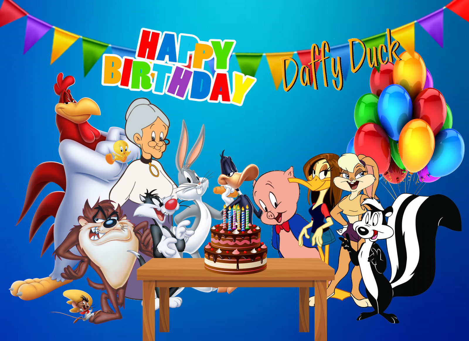 Birthday Raffy Happy Birthday Daffy Duck by aaronhardy523 on DeviantArt