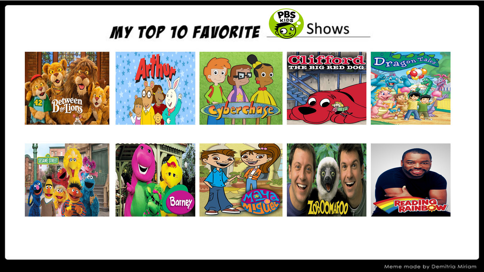My Top 10 Favorite Pbs Kids Shows By