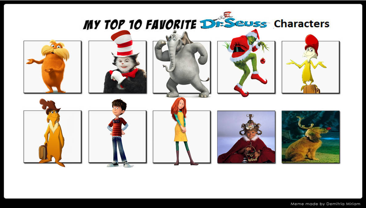 Dr Seuss Characters List With Pictures Dr. Seuss's ABC (Board Book)