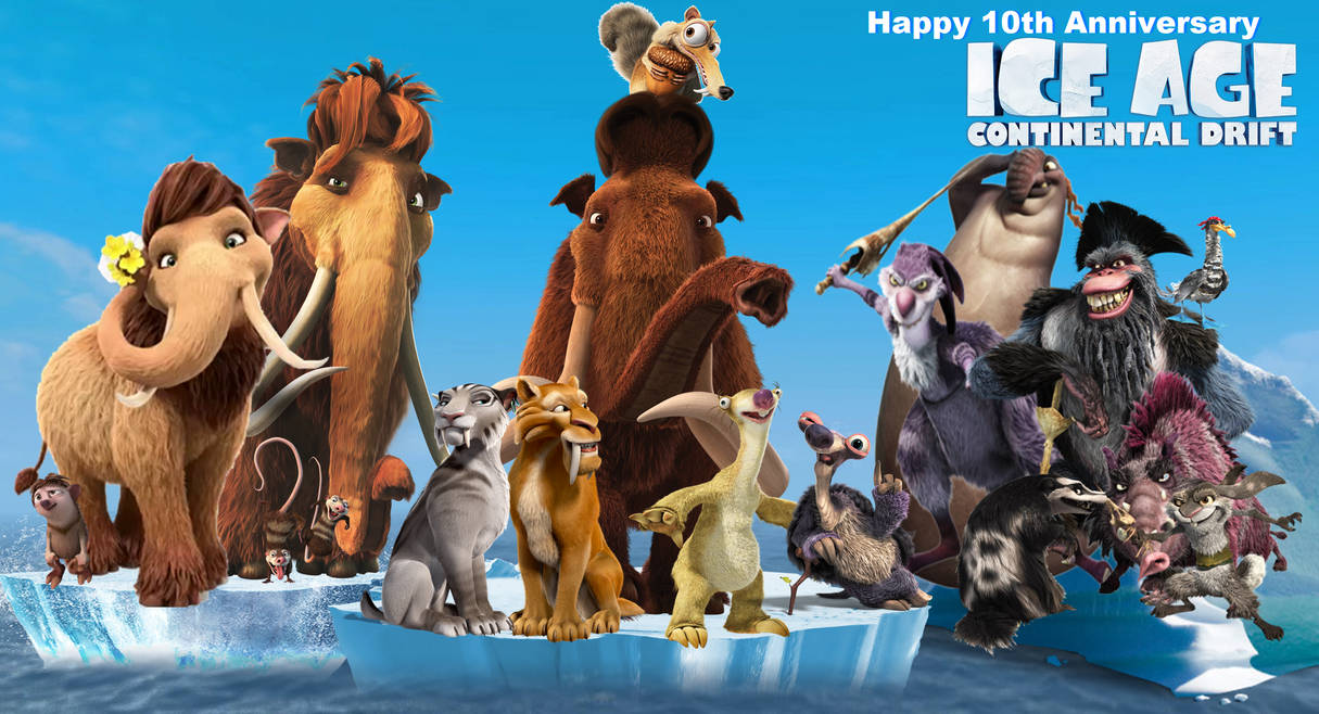 Ice Age Continental Drift
