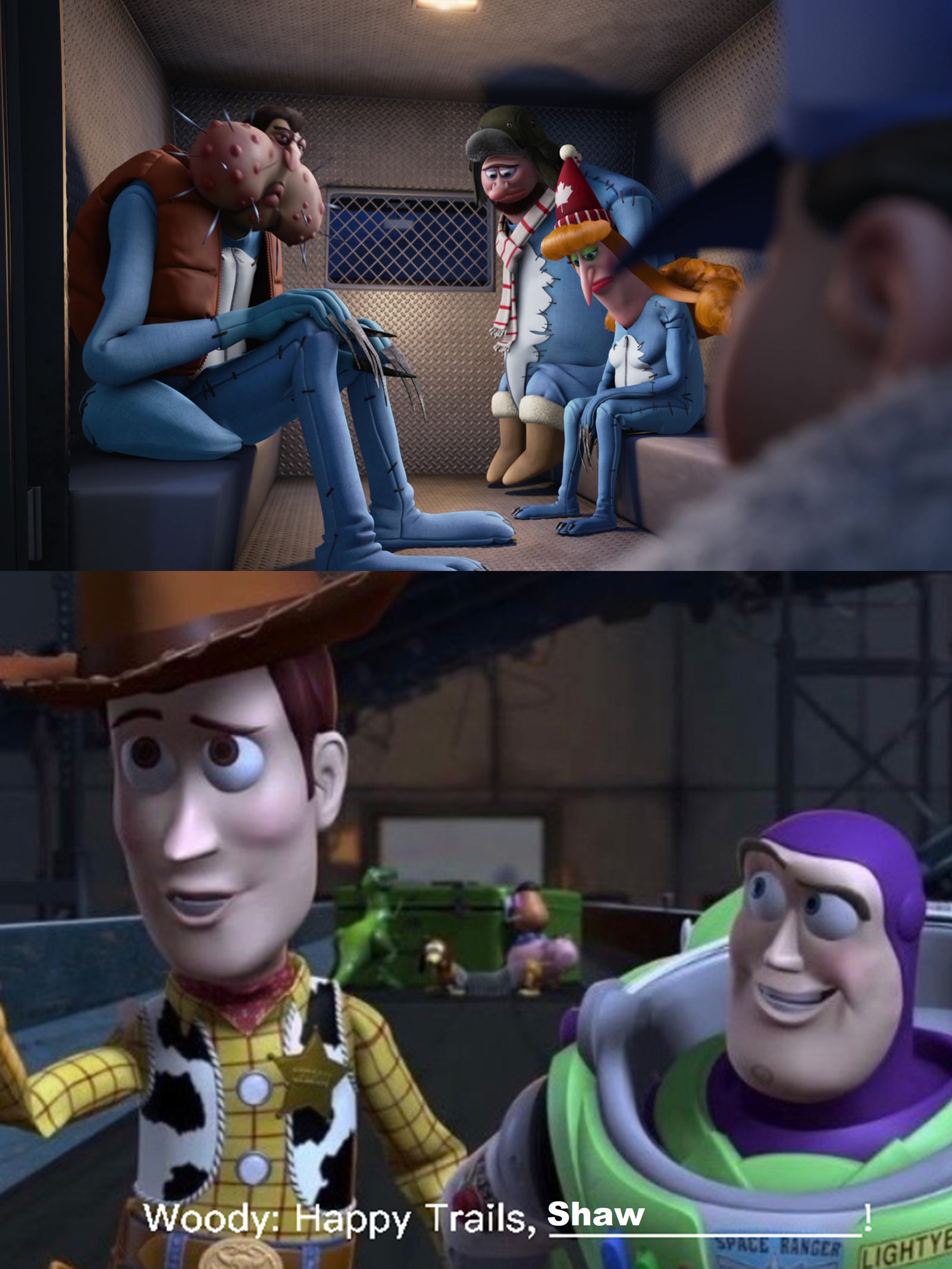 Woody saying happy trails to Shaw by aaronhardy523 on DeviantArt