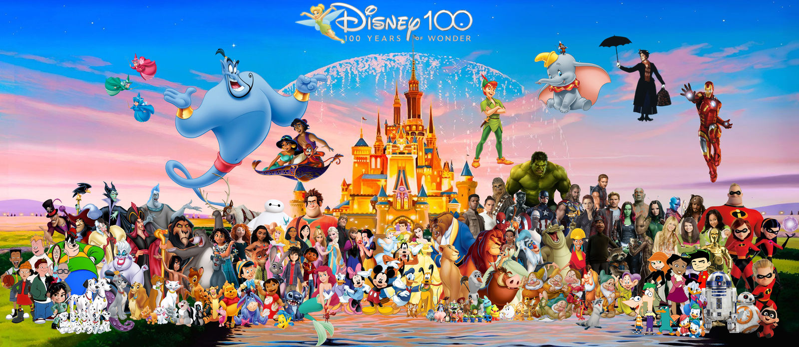 Disney 100th Anniversary Celebration by aaronhardy523 on DeviantArt