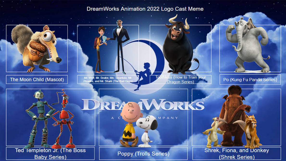 DreamWorks Animation 2022 Logo Cast (Blue Sky) by aaronhardy523 on ...