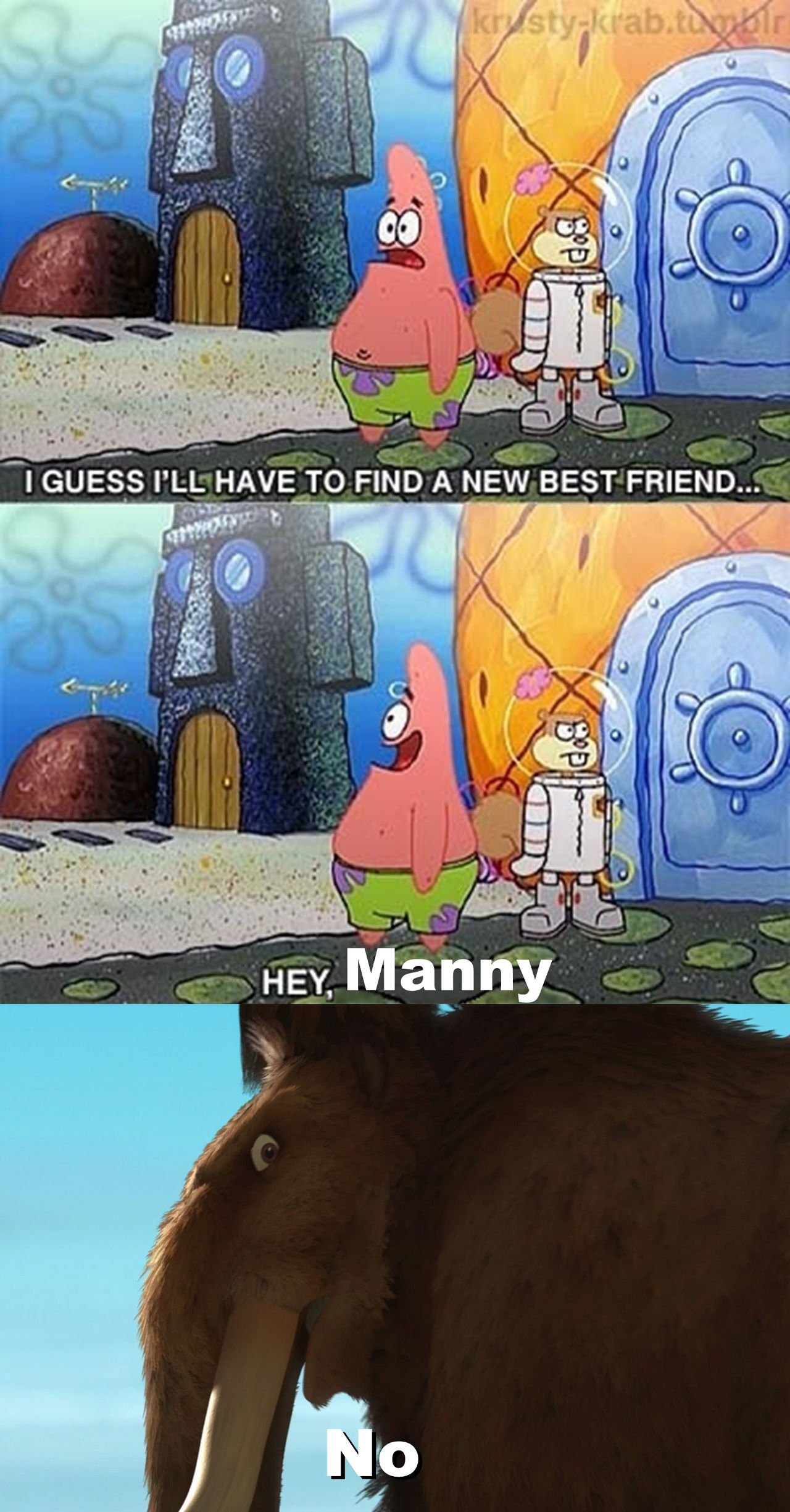 Manny didn't want to be BF with Patrick by aaronhardy523 on DeviantArt