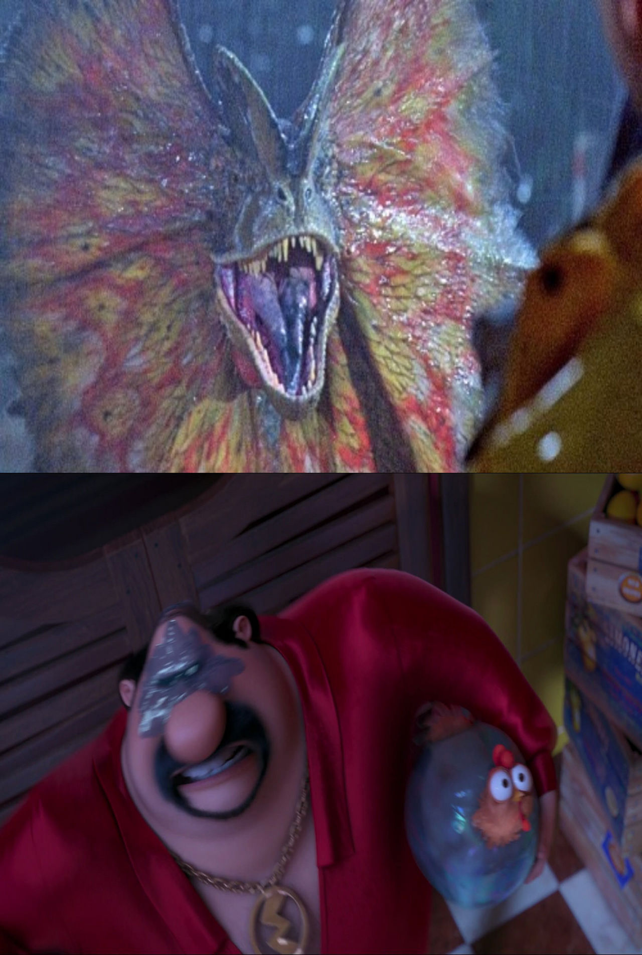 Dilophosaurus Spitting Venom At El Macho By Aaronhardy523 On DeviantArt dilophosaurus-spitting-venom-at-el-macho-by-aaronhardy523-on-deviantart