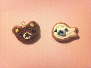 Rilakkuma and Mamegoma Iced Cookie Charms