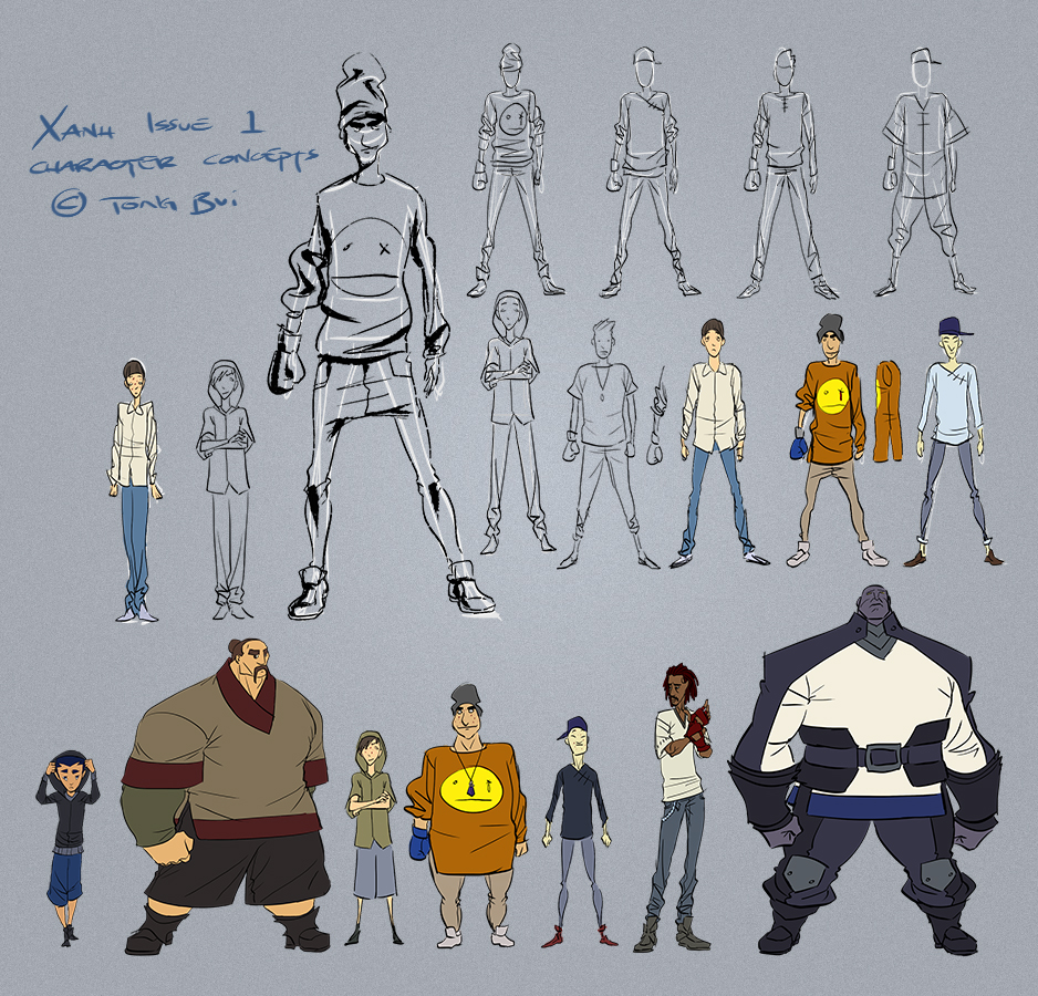 Xanh Issue 1 Characters