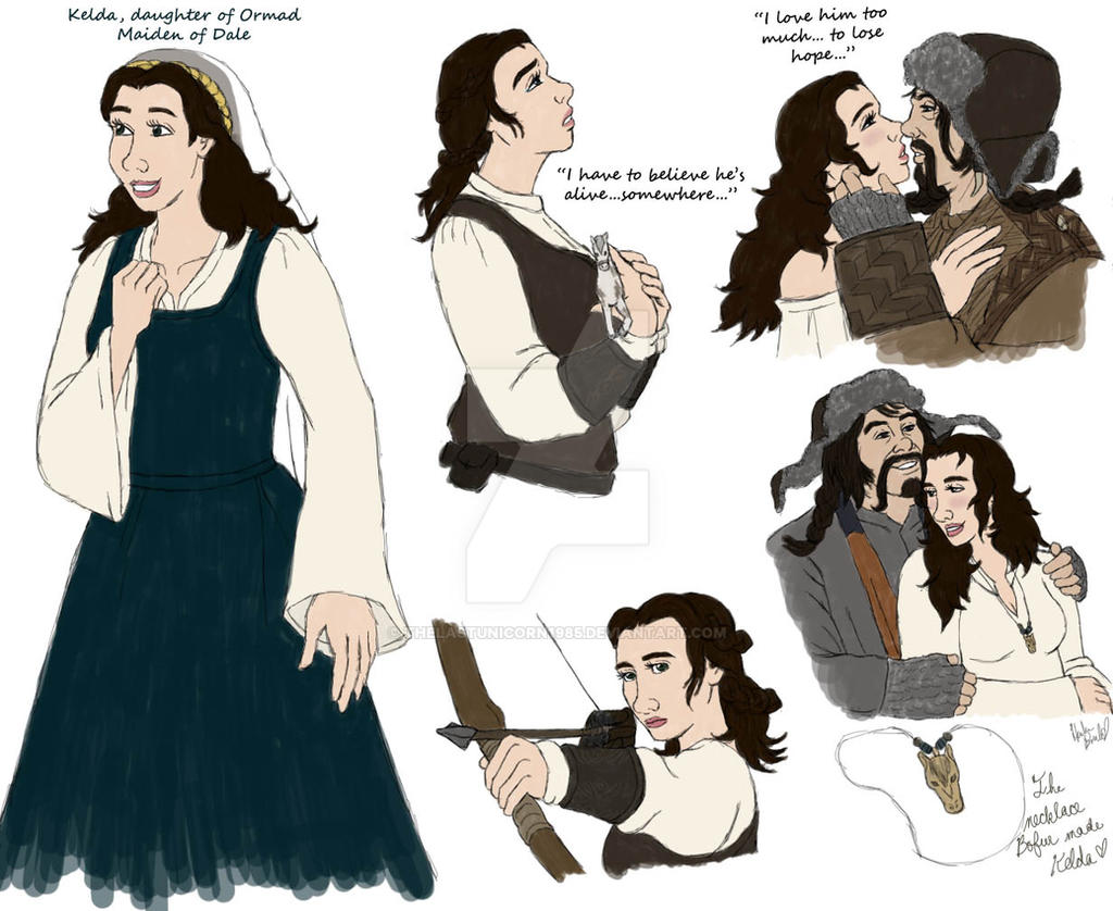 The Hobbit : OC : Kelda Sketches