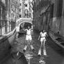 water skiing Venice 1950s