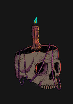 Skull, Chain and Candle