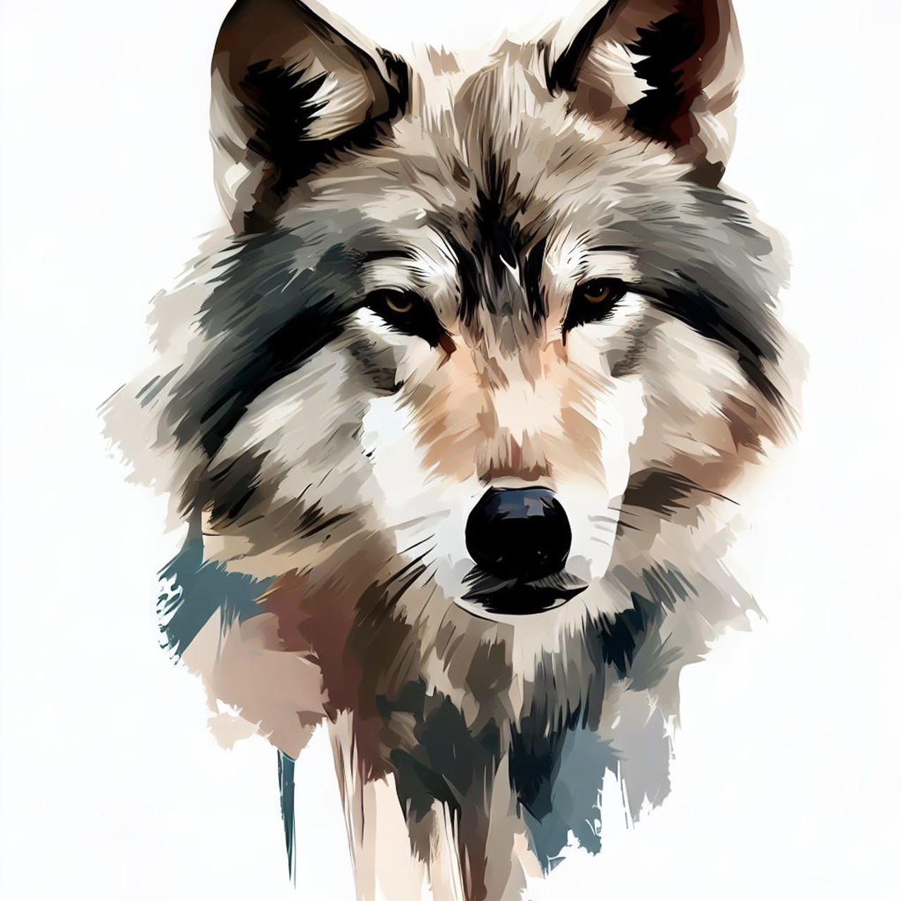 Abstract Wolf Portrait - www.fineaiart.art (2) by Fineaiart on DeviantArt