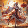www.fineaiart.art   ----    Autumn Dancer    ---- 