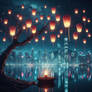 www.fineaiart.art --- Wish Lanterns for Love (6)