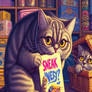 Www.fineaiart.art - - -    Sneaky Cat  - - - (9)