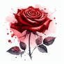 www.fineaiart.art - - A single red rose    -  (10)