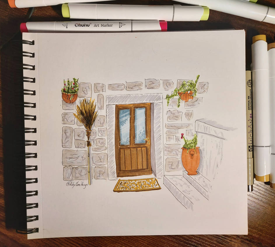 Home entrance - concept by RubyMakeThings on DeviantArt