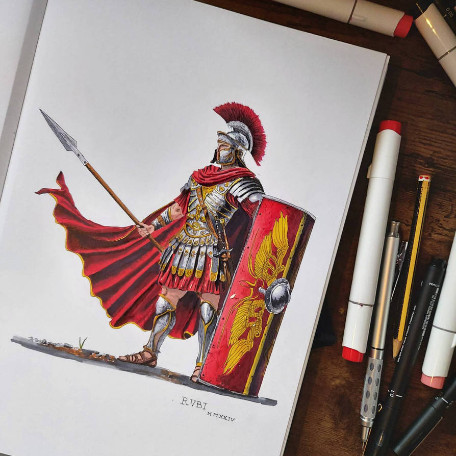 Legion Rome Drawing The Roman Legionary by RubyMakeThings on DeviantArt