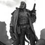 Hellboy Ink Illustration.