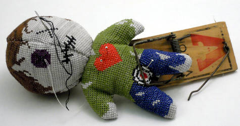 Voodoo Doll Pin Cushion Cross Stitch