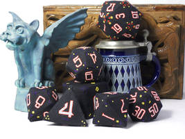 RPG Dice Set in 3D Cross Stitch