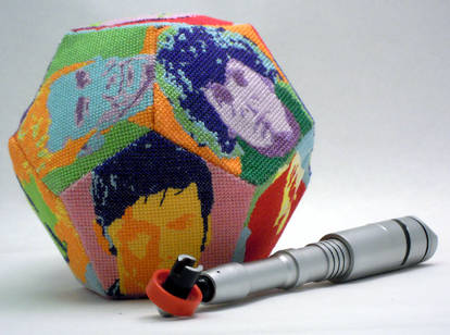 Doctor Who Dodecahedron 3D Cross Stitch