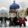 The First Four Doctors 3D Cross Stitch Dolls