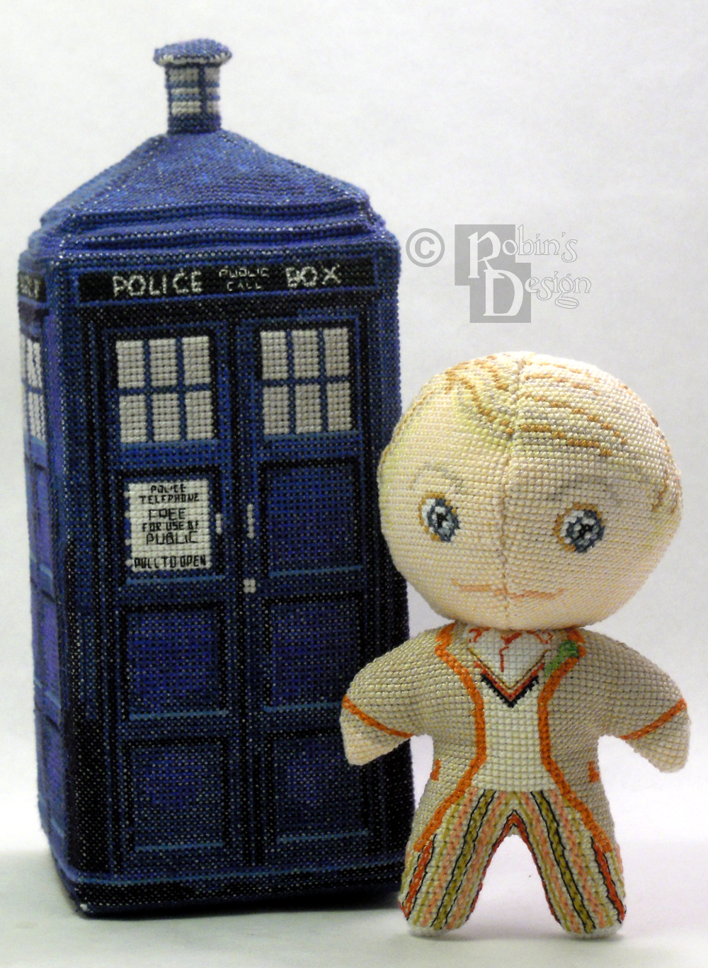 The Fifth Doctor 3D Cross Stitch Doll