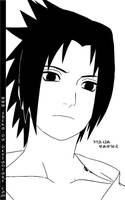 Sasuke Line Art