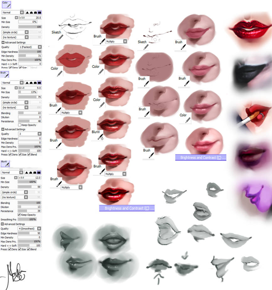 Jay Lips Tutorial Lips - Tutorial by MarcelaFreire on DeviantArt