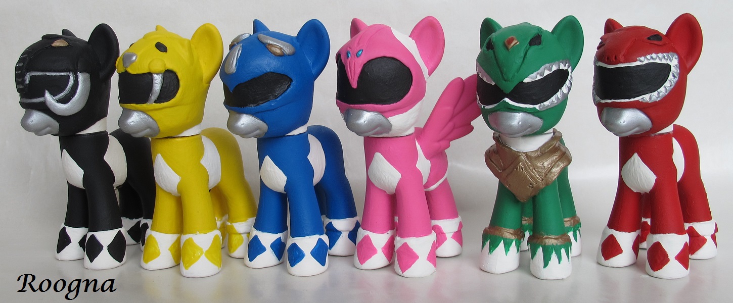 Mighty Morphin Power Ranger Ponies by Roogna on DeviantArt