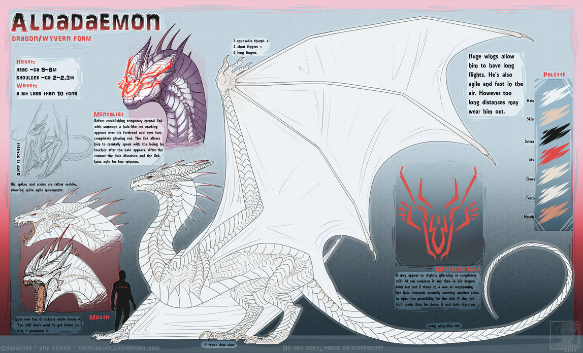 Aldadaemon Dragon Form ref by Trinanigans on DeviantArt
