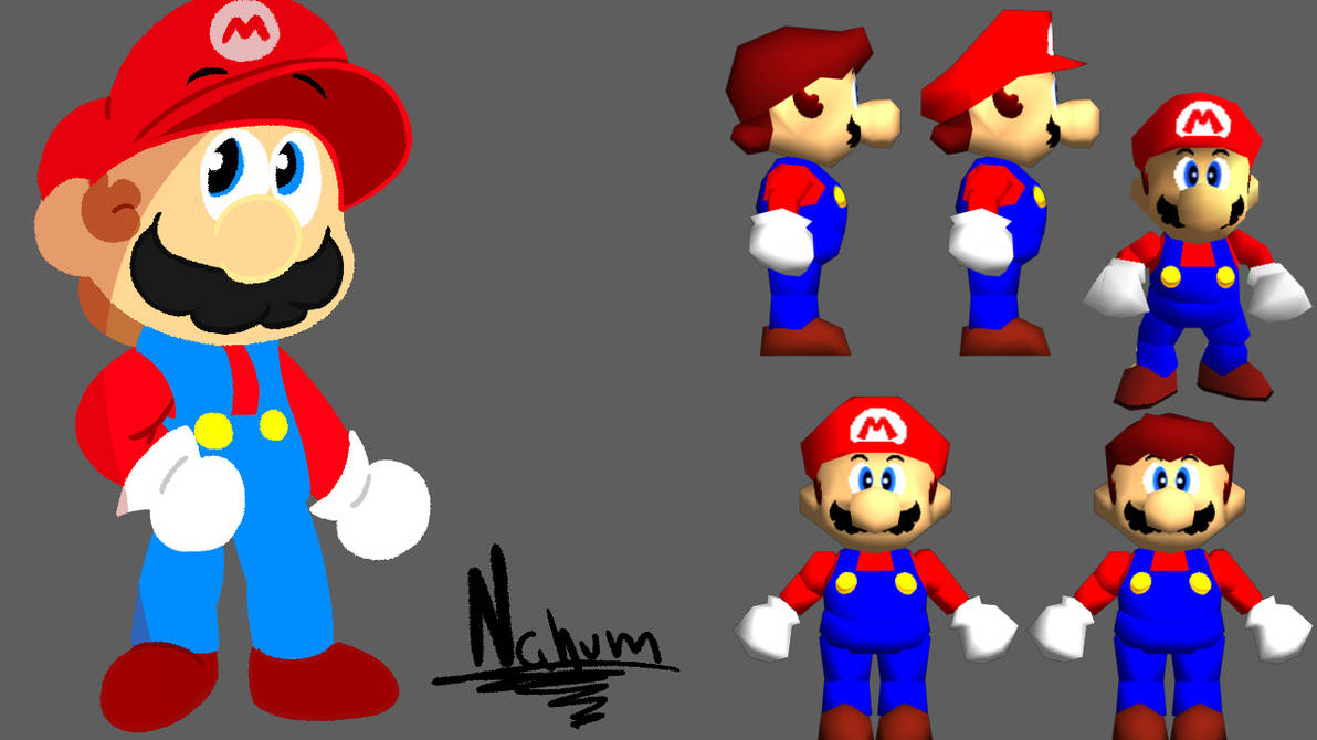 Super Mario 64 in 2D by leonordemin on DeviantArt