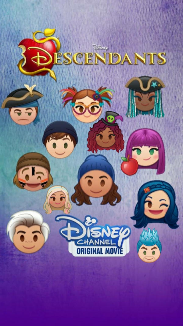 Disney Descendants Emoji Wallpaper by