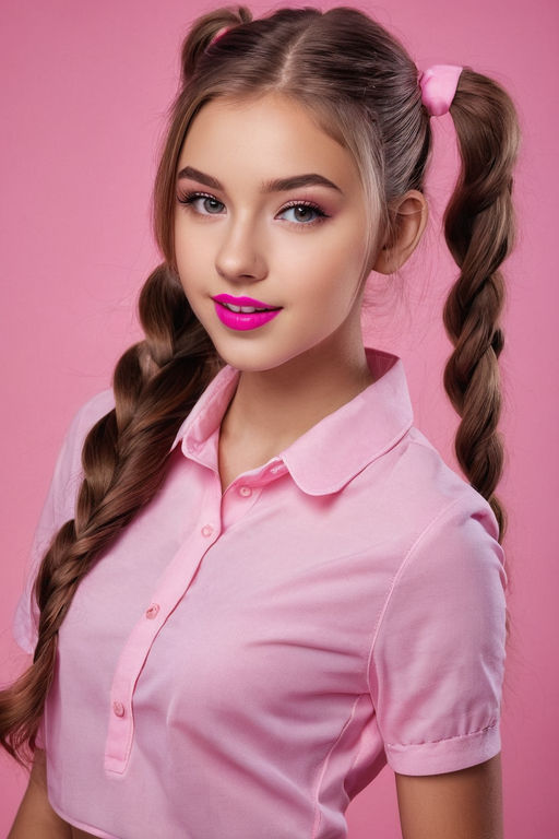 Brunette Girl With Pigtails 13 By MyVirtualPlayground On DeviantArt brunette-girl-with-pigtails-13-by-myvirtualplayground-on-deviantart