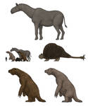 Prehistoric megafaunal mammals