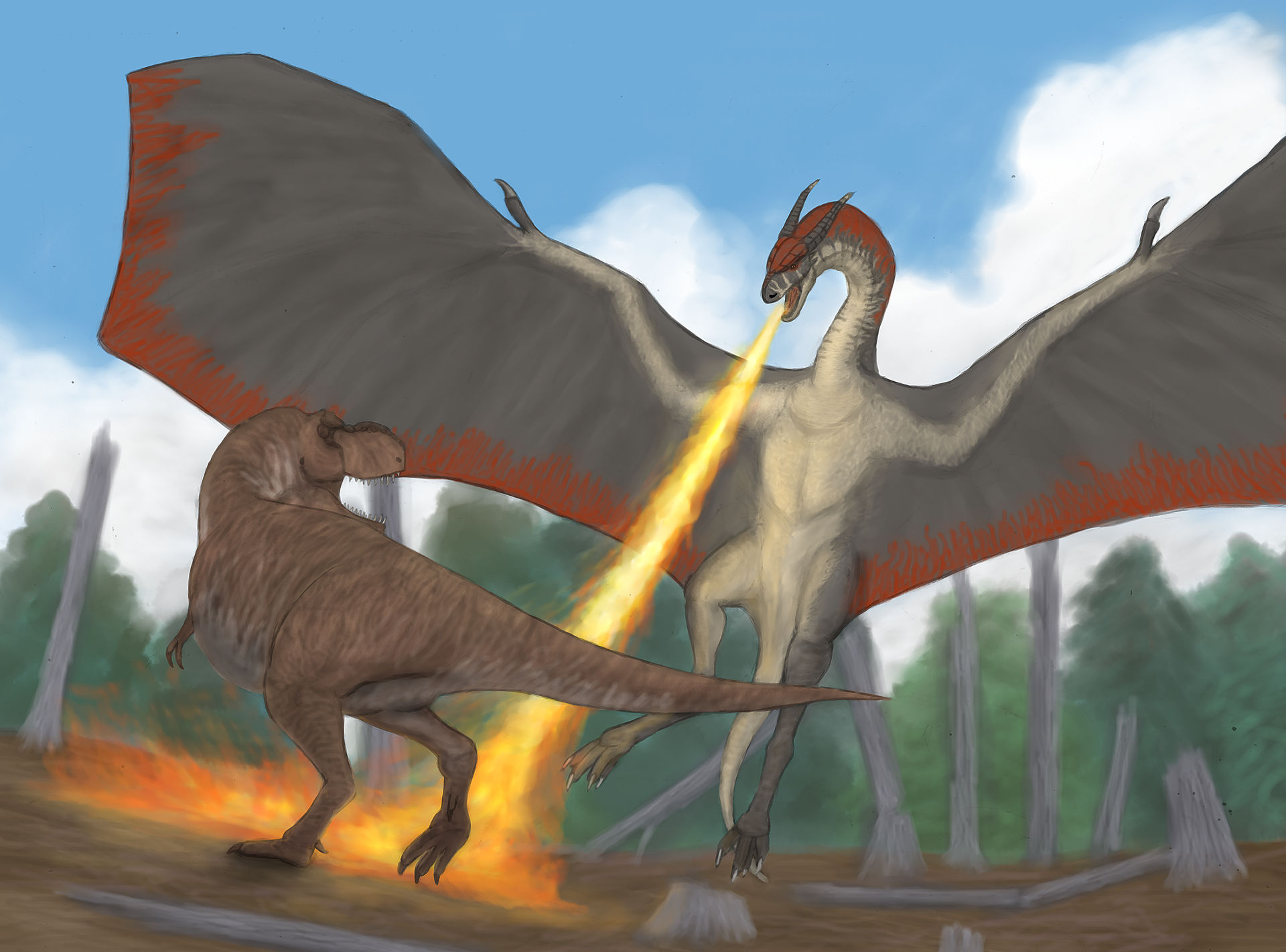Dragonthunders Alien A battle of apex predators by Dragonthunders on DeviantArt